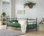 Unimet Lalas Daybed Ferforje Metal Tek Kişilik Karyola 90x200 Siyah