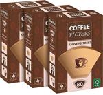 Universal Coffee Filters Filtre Kahve Kağıdı 1/4 80'Li 3 Paket 240 Adet