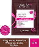 Urban Care Argan Yağı&Keratin Kolay Kırılan Saçlar Besleyici Duş Öncesi Saç Bakım Maskesi-Vegan-50Ml