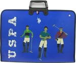 U.S. Polo Assn. 35 X 50 Cm Proje Ve Resim Çantası Mavi Zemin