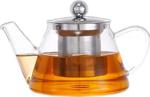 V Model Süzgeçli Cam Demlik -Çay&Bitki Çayı Tea Pot 500 Ml