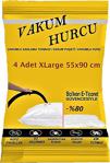 Vakum Hurcu 4'Lü Set Xlarge 55X90 Cm Vakumlu Hurç - Vakumlu Poşet -