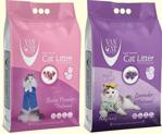 Vancat Baby 10 Kg + Lavanta 10 Kg İnce Tane Topaklanan Kedi Kumu Toplam 20 Kg