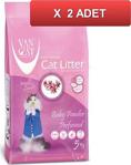 Vancat Babypowder Bentonit Kedi Kumu İnce Taneli 5 Kg (2 Paket)