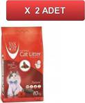 Vancat Kokusuz Bentonit İnce Taneli Kedi Kumu 10 Kg (2 Paket)