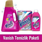 Vanish 3 Lt + Tül Temizleyici 2'Li Paket 450 Gr Toz + 450 Ml Parlatıcı Temizlik Paketi