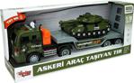 Vardem Sürtmeli 1:16 Sesli Işıklı Askeri Tank Araç Taşıyan Tır