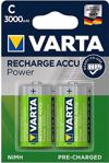 Varta 3000mAh Şarjlı C Size Orta Boy Pil 2li