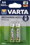 Varta Aa 1600 Mah Recharge Accu Phone Şarjli 2 Li̇ Kalem Pi̇l 1 Paket