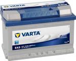 Varta Blue Dynamic E43 Alçak 12 V 72Ah 680CCA Akü