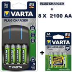 Varta Plug Charger Şarj Cihazı+Toplam 8 Adet 2100Mah Aa Şarjlı Kalem Pil