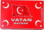 Vatan 15X22,5 Çi̇ft Kat Masa Bayraği Vt201