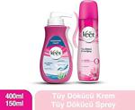 Veet Hassas Tüy Dökücü Krem 400 Ml + Hassas Tüy Dökücü Sprey 150 Ml