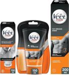 Veet Men 200Ml Tüy Dökücü Krem + 150Ml Duşta Tüy Dökücü Krem + 100Ml Koltuk Altı Özel Avantaj