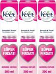 Veet Normal Ciltler 200 Ml 3 Adet Tüy Dökücü Krem