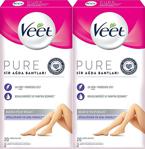 Veet Pure Hipoalerjenik Sir Ağda Bantları Bacak&Vücut Bölgesi 20'Li 2 Adet