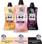 Vernel Max Konsantre Çamasır Yumusatıcısı 3 X 1200Ml (150 Yıkama) Supreme Romance + Glamour + Elegance