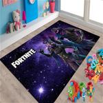 Veronya Fortnite2 Desenli Kaymaz Taban Çocuk Odası Halısı 70X120 - 70 x 120 cm - Renkli