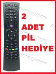 VESTEL 3D 4K SMART LED TV mor tuş KUMANDASI + 2 PİL