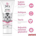 Vet'S Plus Hamile Ve Yavru Kediler Için Kalsiyumlu Multi Vitamin Kedi Macunu 30Gr