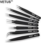 Vetus Hassas Elektronik Cımbız Seti Antistatik Çelik Tweezer Set