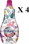 Viking Konsantre Relax 1.44 Lt 4'Lü Çamaşır Yumuşatıcı