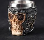 Viking Kral Tasarım Kuru Kafa Shot Bardak Skull Shot Glass + Hediye