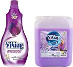 Viking Soft Leylak Ve Lavanta Çamaşır Yumuşatıcı 5 Lt + Ultra Soft Leylak Ve Lavanta 1440 Ml 2'Li Set