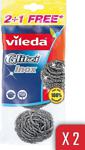 Vileda 3'Lü Glitzi Inox Çelik 2'Li Paket