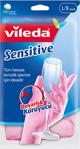 Vileda Sensitive Candy Pink Büyük Boy Temizlik Eldiveni