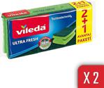 Vileda Ultra Fresh 2+1 2'Li Paket Oluklu Bulaşık Süngeri