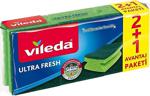 Vileda Ultrafresh Bakterilere Karşı Etkili 2+1 Oluklu Sünger