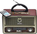 Vintage Bluetootlu Nostaljik Radyo Ahşap Radyo Kumandalı