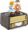 Vintage Radyo Görünümlü Öpüşen Çift Müzik Kutusu