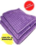 Viomax Microfiber Temizlik Bezi 40X40 Mor Kareli