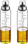 Vi̇p Ahmet Borosilikat 2 Adet Damlatmaz Akıtmaz Cam Yağdanlık 600 Ml Iki Adet
