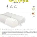 Visco Foam Aloevera Boyun Destekli Ortopedik Yastık Visco Yastık