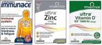 Vitabiotics Immunace & Ultra Zinc & Ultra Vitamin D