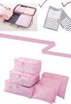 Vivyan Bavul Içi Düzenleyici Organizer 6 Lı Set - Pembe