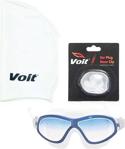 Voit Grand Yüzücü Gözlüğü Voit Silikon Bone Voit Kulak Burun Tıkacı - Yetişkin - Mavi