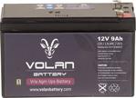Volan Battery 12 Volt 9 Ah (Amper) Kuru Akü
