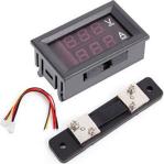 Voltmetre Ampermetre DC 100V 50A Dual Digital Volt Meter Gauge