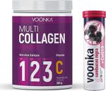 Voonka Collagen Powder Hidrolize Kollajen Vitamin C 300Gr + Voonka Sambucus Efervesan 16 Tablet