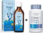 Voop Omega 3 Epa&Dha Balık Yağı Portakal Aromalı Şurup 150 Ml + Voop Omega 3 1200 Mg 60 Kapsül