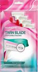 Watsons Ladies Twin Blade Disposable Razor 6 Adet
