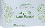 Watsons Organik Kare Pamuk Kutu 100 Adet