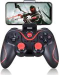 Wechip T3 Wireless Kablosuz Oyun Kolu Bluetooth Joystick Gamepad + Telefon Tutucu