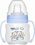 Wee Baby 753 Akıtmaz Kulplu Pp Antikolik Bardak 125 Ml Mavi