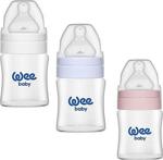 Wee Baby 787 Isıya Dayanıklı Geniş Ağızlı 120 ml Cam Biberon