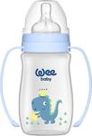 Wee Baby Klasik Plus Geniş Ağızlı Kulplu Pp Biberon 250 Ml Mavi